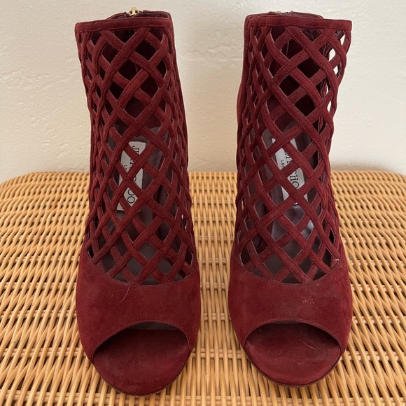 Authentic Jimmy Choo wine red high heels - Picture 2 of 7